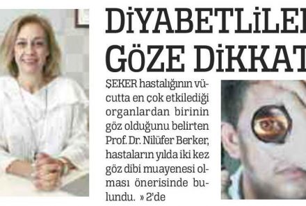 Gazete – Prof Dr Nilüfer Berker – 02.10.2020